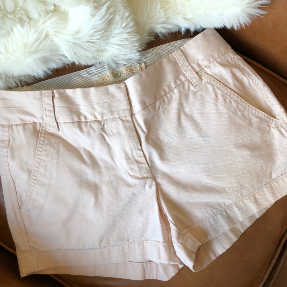 J. Crew blush pink shorts